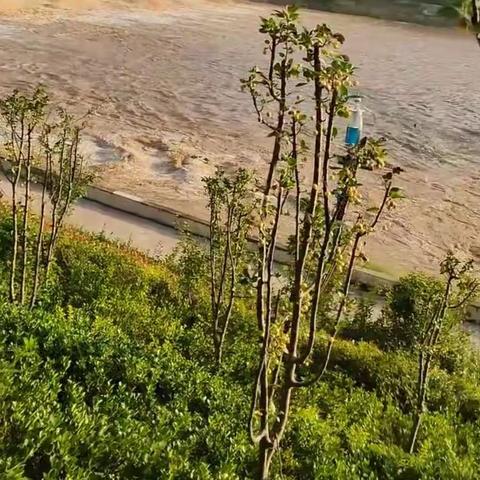 涧河涨水 从严防备