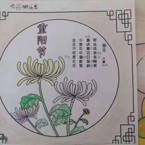 樊庄小学一年级重阳节