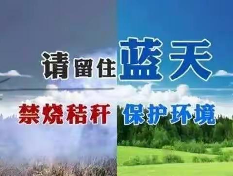 许都农商银行五女店支行开展“守护碧水蓝天，禁止焚烧秸秆”活动