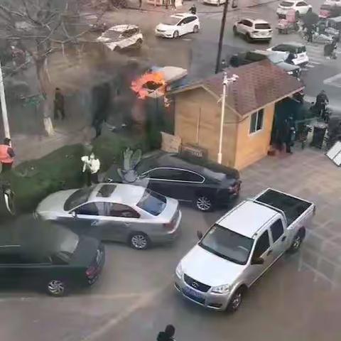 丰南区退役军人事务局干部职工勇于救火