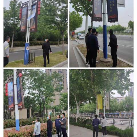 规范灯箱道旗设置  美化道路视觉环境