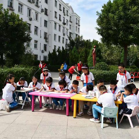 马家坪社区开展“童心绘文明 童画倡新风”文明城市创建小学生绘画活动