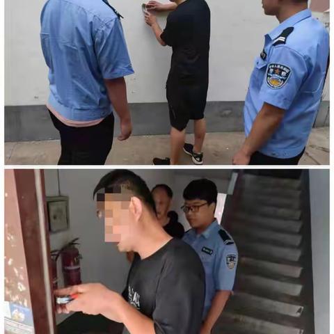 城关派出所严厉打击乱贴小广告违法行为