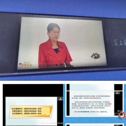 聚焦“新课标” 理解“一致性” ——学习特级教师吴正宪新课标解读专题讲座