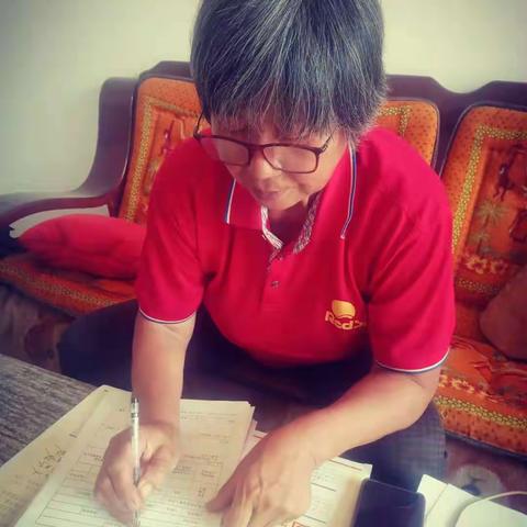 辰时镇南史村最美社保代办员