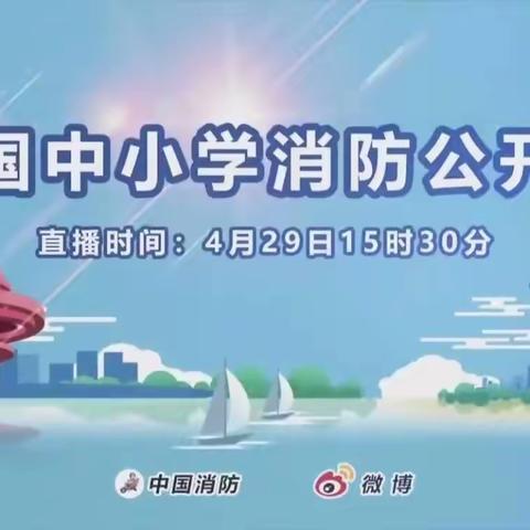 参加全国中小学消防公开课网络直播活动