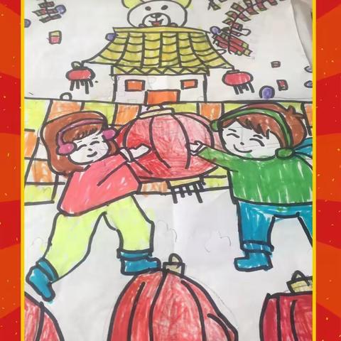 黄疃小学寒假绘画展