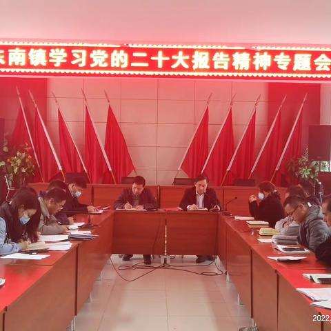 东南镇召开学习党的二十大报告精神专题会