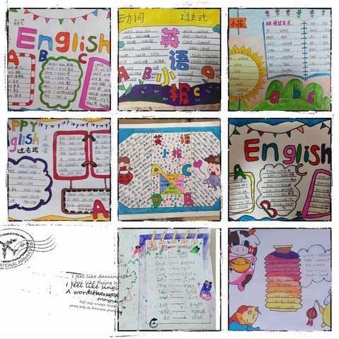 书写绘画 创意无限——九中教育集团石河子第九中学五年级英语作业展
