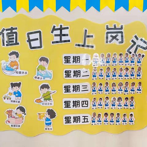 今天我值日！——围子街道中心幼儿园中二班幼小衔接系列活动