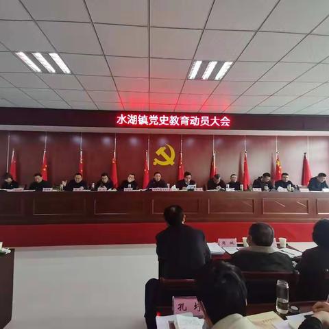 水湖镇召开党史学习教育动员部署会