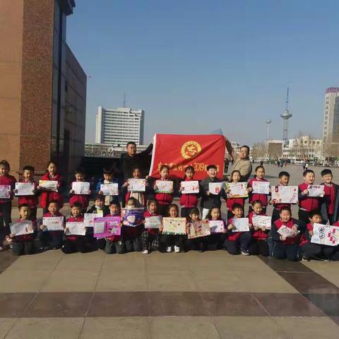 有序燃放烟花爆竹-2019级6班小志愿者们在行动