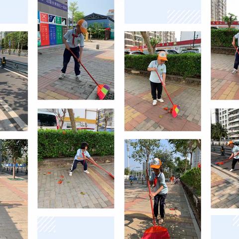 学习雷锋，我们永远在路上——海口市英才小学滨江分校第三小组学雷锋活动