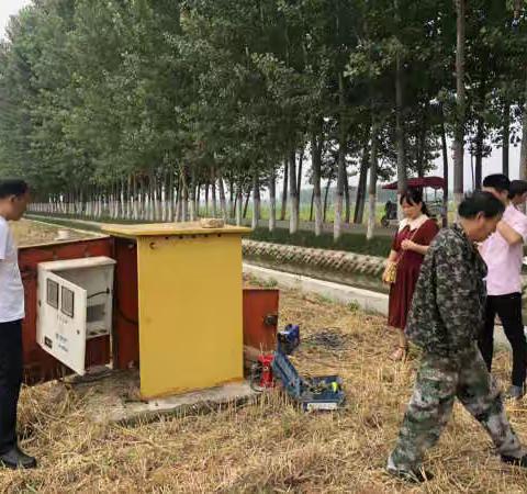 尉氏县水利建管局朱局长视察项目