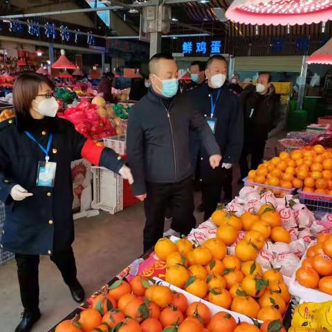 市场监管综合执法支队对碑林区市场监管局疫情防控专项工作进行督导检查