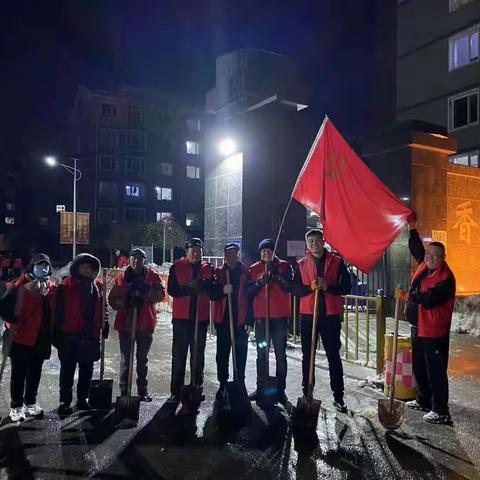 大青街道东胜村除雪除冰暖人暖心活动