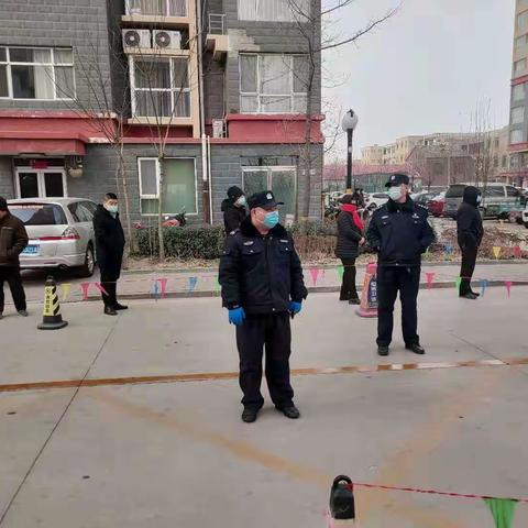 城区分局开展二次全员核酸检测安全保卫工作