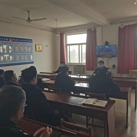 赵县公安局城区分局迅速传达落实县局治安系统教育整顿及2021年治安重点工作推进会精神