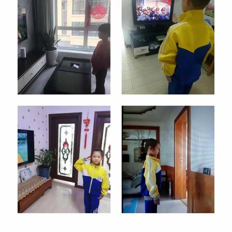 疫情下的别样升旗仪式                 ——新安小学一年二班