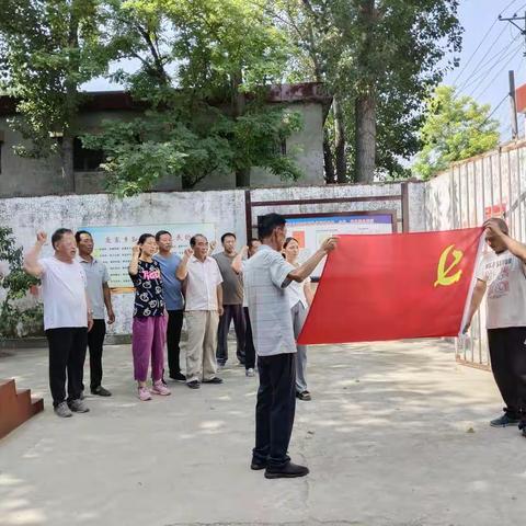 庞寨乡孙庄村党支部开展迎“七一”建党节活动