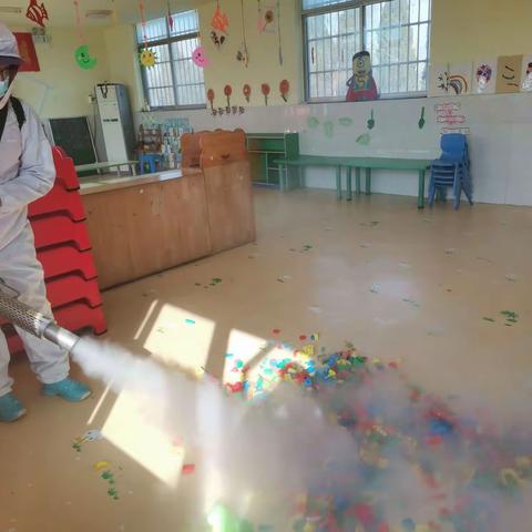 日东幼儿园环境消毒、水质检测均已完成