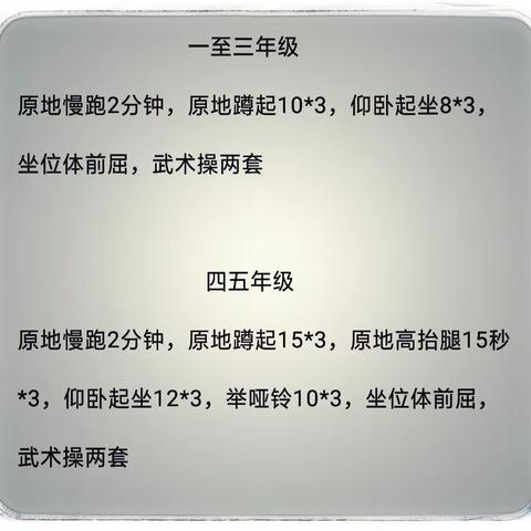 “停课不停学”  众志成城、抗击疫情—胜利一小、胜利花苑中学室内健身活动指南