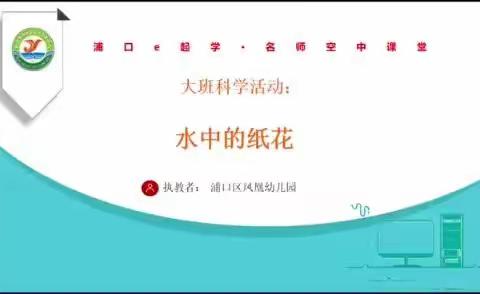 大班科学活动《水中的纸花》