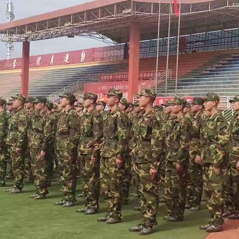 挥洒激情，释放青春，我们风雨同行灵武市第一中学高一（2）班军训掠影