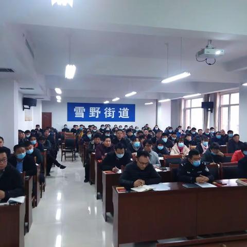雪野街道召开党建工作提质推进会