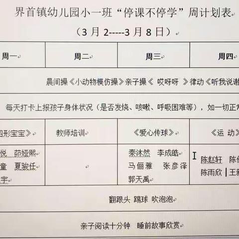 用心浇灌、静待花开  小一班“停课不停学”第四周活动剪影