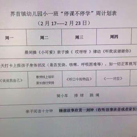 2020年“停课不停学”小一班第二周宝宝们的快乐时光！