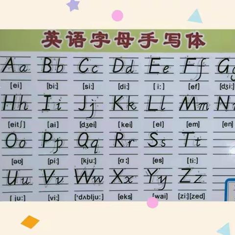 秦安县第七小学三年级英语字母教学作业创新设计——规范书写英语26个字母