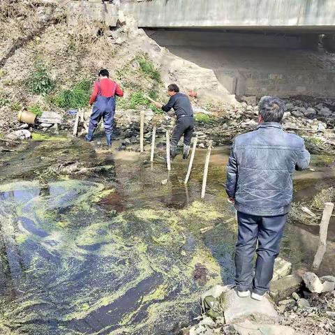 龙泉村紧急应对河流污染