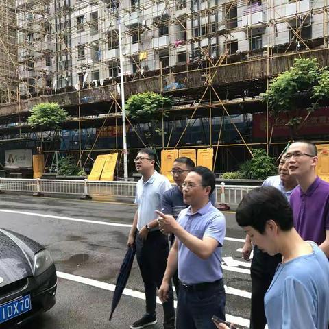 鼓楼区黄建新区长巡街检查老城区综合提升“十位一体”之重要街区综合提升工程