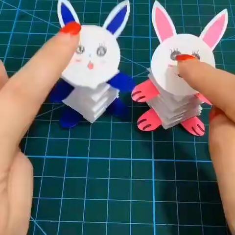 俱乐空中小课堂【美术手工】弹跳兔