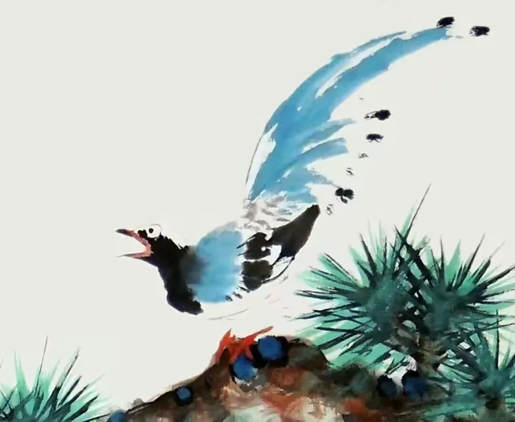 国画鸟画鸟一百例