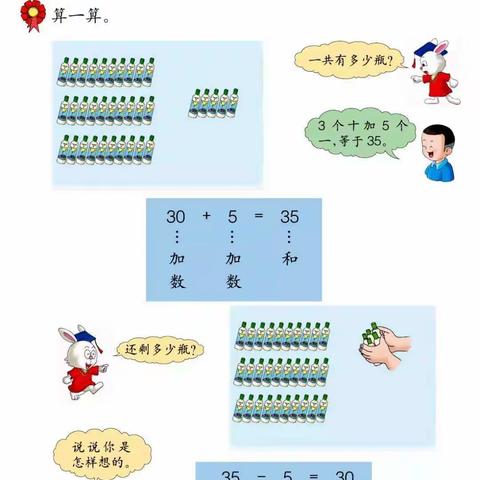 一年级数学下册《整十数加一位数和相应的减法》【冀教版】第五单元第1课时