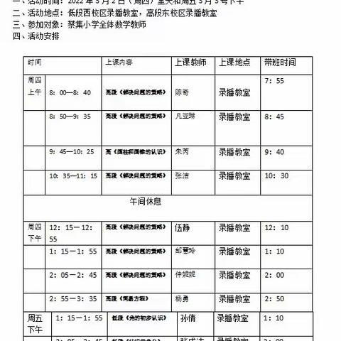 以赛促教 以赛促研——蔡集中心小学数学教师“三学课堂”优课比赛