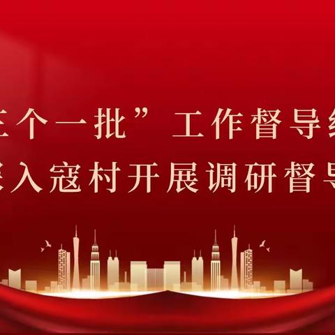 “三个一批”工作督导组深入寇村开展调研督导