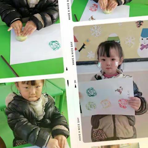 蔬菜印章                        赵麻村小学附属幼儿园