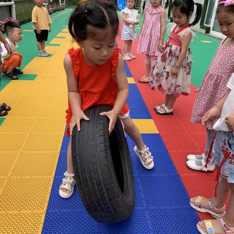 今日户外活动——好玩的轮胎