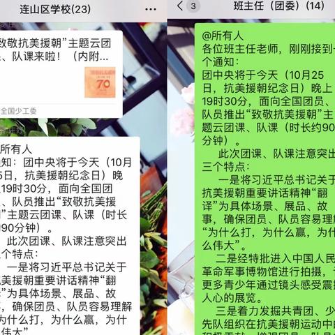 “致敬抗美援朝”主题云团课__连山职教学习纪实