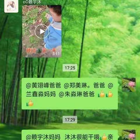 《拥抱春天  种植绿色》中一班植树节活动