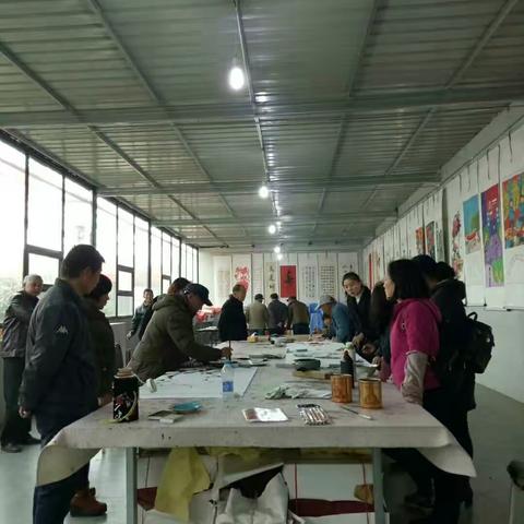 金土地书画院月末活动――写写画画