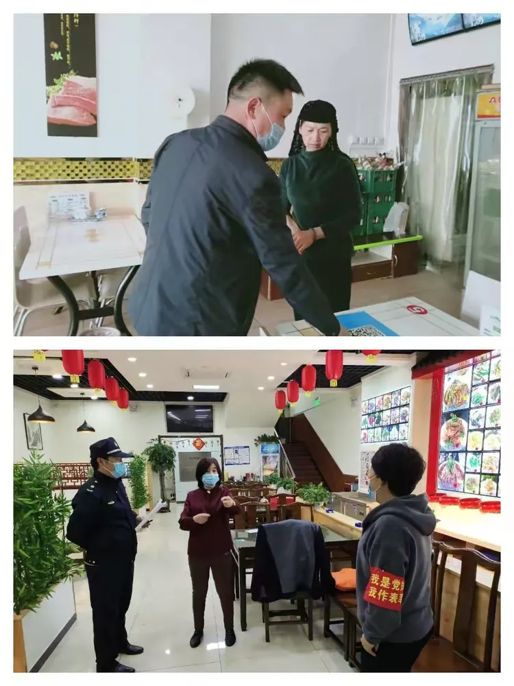 召开润泽园复工复产帮扶会议宣传小分队挨家挨户发放疫情防护知识手册