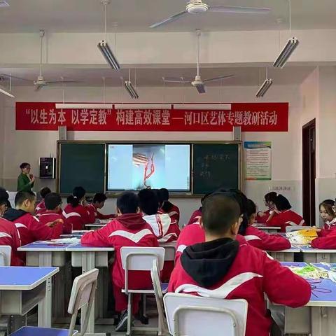 胜利第五十五中学美术学科“以生为本，以学定教”美术主体教研活动