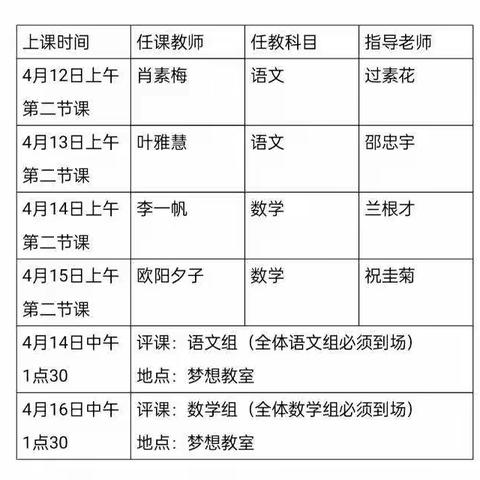 一支粉笔，三尺讲台，梦，在此启航……花桥小学“实习教师阶段汇报课”