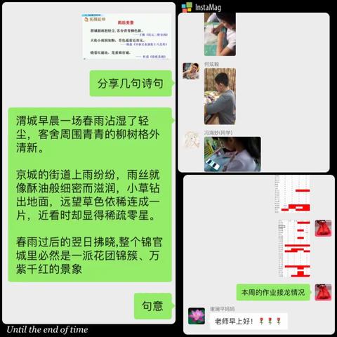 四（2）班语文网课小结