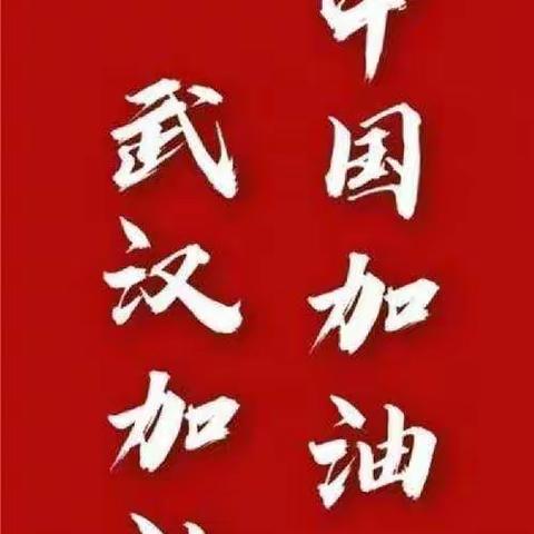 中国加油，武汉加油  ！                                        原州区第四小学  陈博