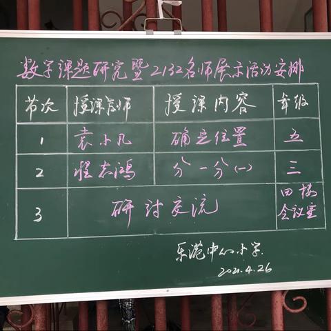 青年教师展风采，研讨交流促成长 ——乐港中心小学数学课题研讨活动
